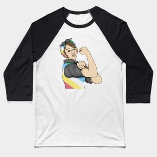 Disability pride flag girl Baseball T-Shirt